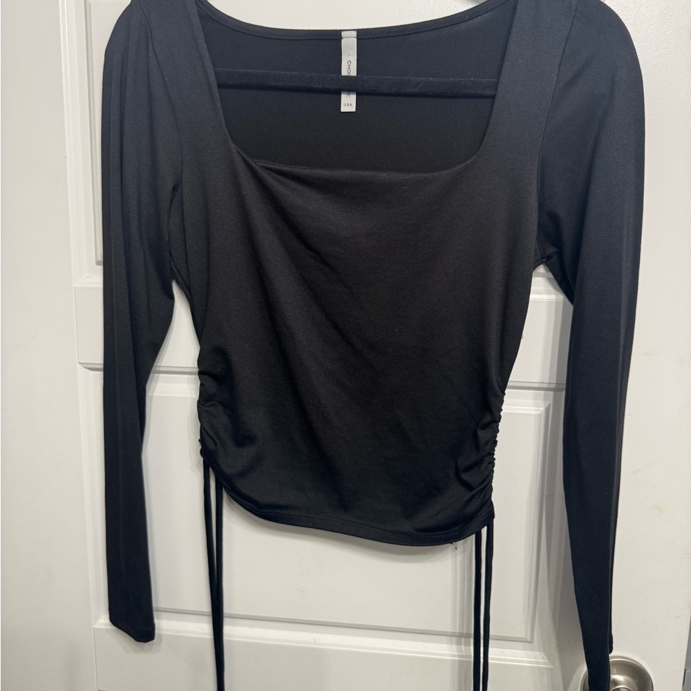 Elegant Black Long Sleeve Top